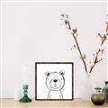 Picture of Sketch Animal V _GroupedProduct_Square_Canvas_Framed_