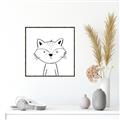 Picture of Sketch Aminal VI _GroupedProduct_Square_Canvas_Framed_