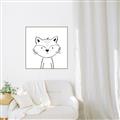 Picture of Sketch Aminal VI _GroupedProduct_Square_Canvas_Framed_