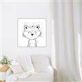 Picture of Sketch Aminal VI _GroupedProduct_Square_Canvas_Framed_