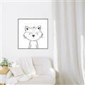 Picture of Sketch Aminal VI _GroupedProduct_Square_Canvas_Framed_