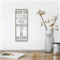 Picture of Never Give Up I _GroupedProduct_Panel_Portrait_Canvas_Framed_