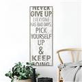 Picture of Never Give Up I _GroupedProduct_Panel_Portrait_Canvas_Framed_