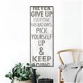 Picture of Never Give Up I _GroupedProduct_Panel_Portrait_Canvas_Framed_