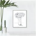 Picture of Drawing Flower VI _GroupedProduct_Rectangle_Portrait_Canvas_Framed_