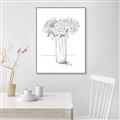 Picture of Drawing Flower VI _GroupedProduct_Rectangle_Portrait_Canvas_Framed_
