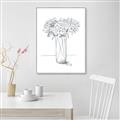 Picture of Drawing Flower VI _GroupedProduct_Rectangle_Portrait_Canvas_Framed_