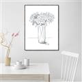 Picture of Drawing Flower VI _GroupedProduct_Rectangle_Portrait_Canvas_Framed_