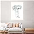 Picture of Drawing Flower VI _GroupedProduct_Rectangle_Portrait_Canvas_Framed_