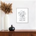 Picture of Drawing Flower V _GroupedProduct_Rectangle_Portrait_Canvas_Framed_