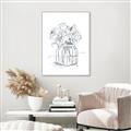 Picture of Drawing Flower V _GroupedProduct_Rectangle_Portrait_Canvas_Framed_