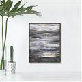 Picture of Black with gold line _GroupedProduct_Rectangle_Portrait_Canvas_Framed_