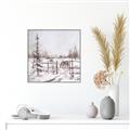 Picture of Animal in winter _GroupedProduct_Square_Canvas_Framed_