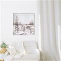 Picture of Animal in winter _GroupedProduct_Square_Canvas_Framed_