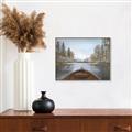 Picture of Lake Boat I  _GroupedProduct_Rectangle_Landscape_Canvas_Framed_