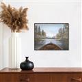 Picture of Lake Boat I  _GroupedProduct_Rectangle_Landscape_Canvas_Framed_