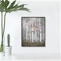 Picture of White Birches In Fall _GroupedProduct_Rectangle_Portrait_Canvas_Framed_