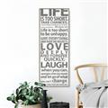 Picture of Life Is Too Short I _GroupedProduct_Panel_Portrait_Canvas_Framed_