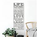 Picture of Life Is Too Short I _GroupedProduct_Panel_Portrait_Canvas_Framed_