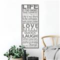 Picture of Life Is Too Short I _GroupedProduct_Panel_Portrait_Canvas_Framed_