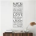 Picture of Life Is Too Short I _GroupedProduct_Panel_Portrait_Canvas_Framed_