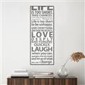 Picture of Life Is Too Short I _GroupedProduct_Panel_Portrait_Canvas_Framed_