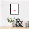 Picture of Red Lip _GroupedProduct_Rectangle_Portrait_Canvas_Framed_