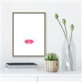Picture of Red Lip _GroupedProduct_Rectangle_Portrait_Canvas_Framed_