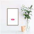 Picture of Red Lip _GroupedProduct_Rectangle_Portrait_Canvas_Framed_