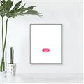 Picture of Red Lip _GroupedProduct_Rectangle_Portrait_Canvas_Framed_