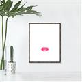 Picture of Red Lip _GroupedProduct_Rectangle_Portrait_Canvas_Framed_