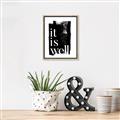 Picture of It is Well black background _GroupedProduct_Rectangle_Portrait_Canvas_Framed_