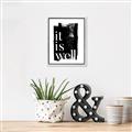 Picture of It is Well black background _GroupedProduct_Rectangle_Portrait_Canvas_Framed_