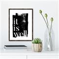 Picture of It is Well black background _GroupedProduct_Rectangle_Portrait_Canvas_Framed_