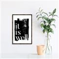 Picture of It is Well black background _GroupedProduct_Rectangle_Portrait_Canvas_Framed_