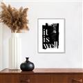 Picture of It is Well black background _GroupedProduct_Rectangle_Portrait_Canvas_Framed_
