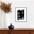 Picture of It is Well black background _GroupedProduct_Rectangle_Portrait_Canvas_Framed_