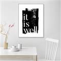 Picture of It is Well black background _GroupedProduct_Rectangle_Portrait_Canvas_Framed_