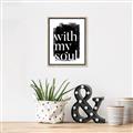 Picture of With My Soul black background _GroupedProduct_Rectangle_Portrait_Canvas_Framed_