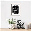 Picture of With My Soul black background _GroupedProduct_Rectangle_Portrait_Canvas_Framed_
