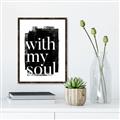 Picture of With My Soul black background _GroupedProduct_Rectangle_Portrait_Canvas_Framed_