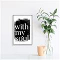 Picture of With My Soul black background _GroupedProduct_Rectangle_Portrait_Canvas_Framed_