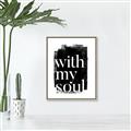 Picture of With My Soul black background _GroupedProduct_Rectangle_Portrait_Canvas_Framed_
