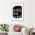Picture of With My Soul black background _GroupedProduct_Rectangle_Portrait_Canvas_Framed_
