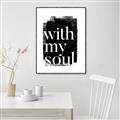 Picture of With My Soul black background _GroupedProduct_Rectangle_Portrait_Canvas_Framed_