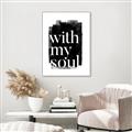 Picture of With My Soul black background _GroupedProduct_Rectangle_Portrait_Canvas_Framed_