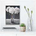 Picture of White Hydrangea jar _GroupedProduct_Rectangle_Portrait_Canvas_Framed_