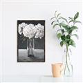 Picture of White Hydrangea jar _GroupedProduct_Rectangle_Portrait_Canvas_Framed_