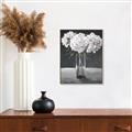 Picture of White Hydrangea jar _GroupedProduct_Rectangle_Portrait_Canvas_Framed_