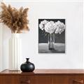 Picture of White Hydrangea jar _GroupedProduct_Rectangle_Portrait_Canvas_Framed_